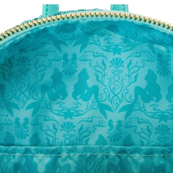 Loungefly Sequin Collection The Little Mermaid Mini Backpack - Picture 5 of 6